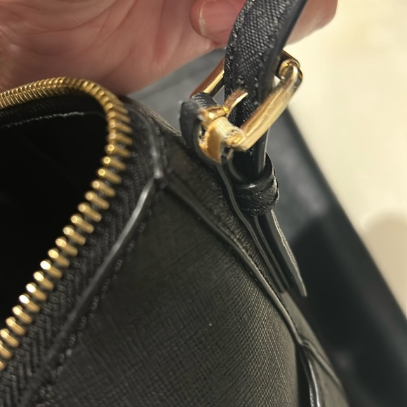 Medium Michael Kors Black Saffiano Leather Jet Set Black Bag Good Condition - Picture 11 of 12